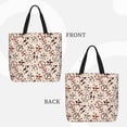 thumbnail image 2 of Picia Cow Spots And Peace for Tote Bag for Women with Zipper, Gym Tote with Compartments, Laptop Work Tote Nurse Dance Yoga Bag for Sport, Travel, 2 of 7