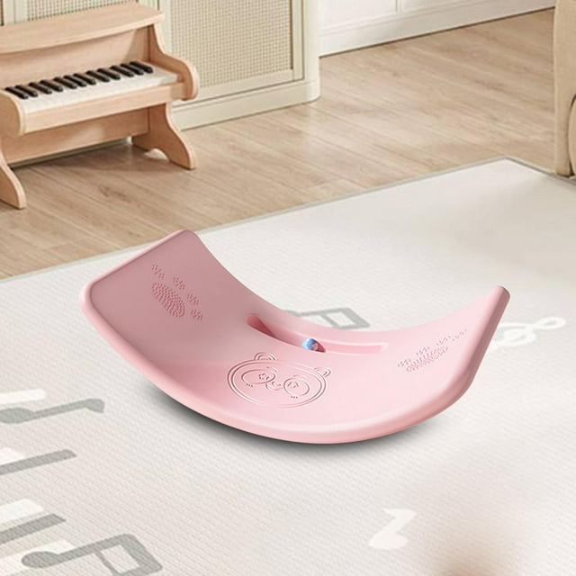 Tabla de Equilibrio para Niños Tabla de Oscilación para Niños Ejercicio Divertido Habilidades Motoras Dispositivo de Ejercicio en El Hogar Equipo de H pequeño rosa