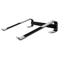 thumbnail image 1 of Aluminum Laptop Stand for Desk, Detachable Ventilated Cooling Notebook Mount, Ergonomic Laptops Computer Riser – Support Up To 17" Notebook Computers, Silver/Black, 10.23X9.84X2.33"(Black), 1 of 9
