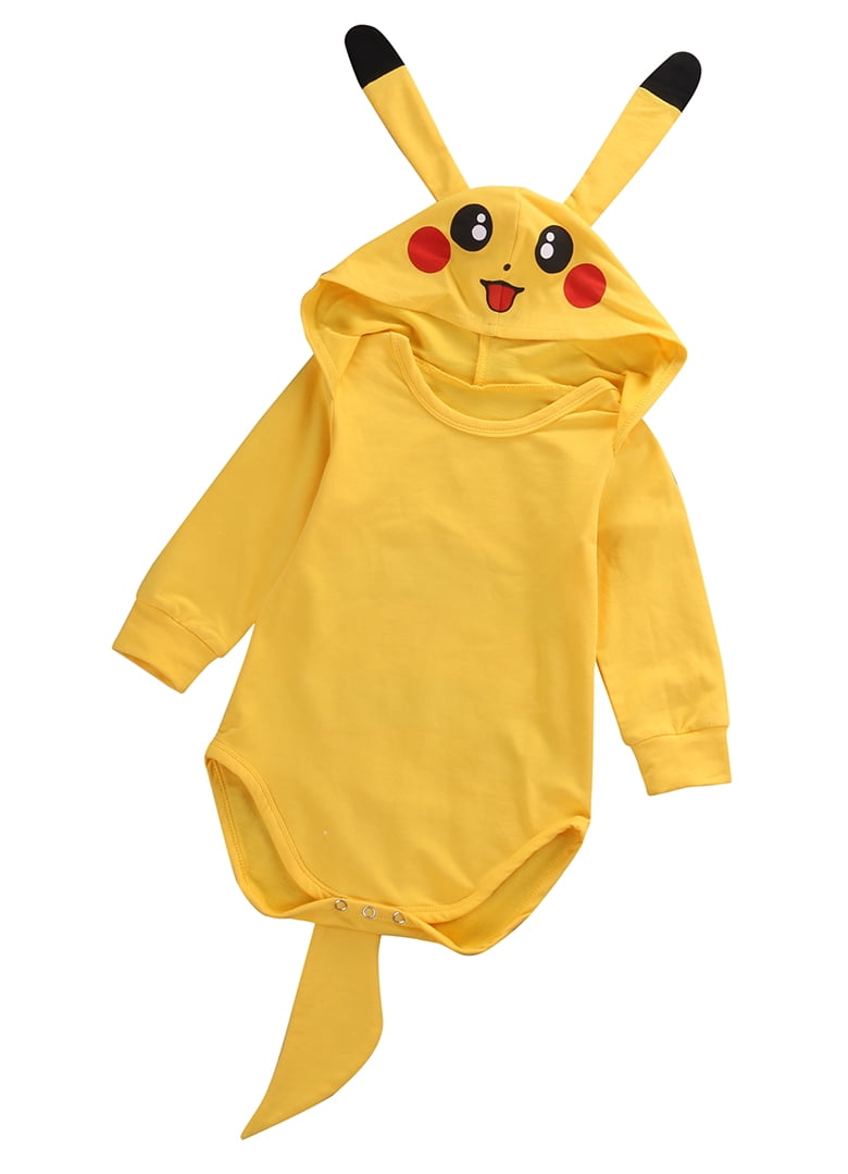 Pokemon Newborn Baby Boys Girls Pikachu Outfit Jumpsuit Rompers Playsuit Clothes