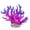 Purple, variant on Roiihwy Soft Plastic Handmade Fake Sea Branch With Base For Aquarium, Decor For Saltwater Tank And Coral Reef, Blue