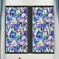 thumbnail image 2 of Rainbow Floral Static Cling Window Film Removable Decal For Glass Doors Privacy Sticker Botanical Designs No, 2 of 5