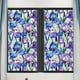 thumbnail image 2 of Lámina adhesiva estática para ventanas con motivos florales y arcoíris, 100 x 43 cm, adhesivo de PVC, 5 diseños botánicos para puertas de cristal, 2 of 5