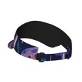 thumbnail image 3 of Easygdp Floral Hippie Mushrooms Stretchy Visor - Unisex Visor Hat for Men and Women, UPF 50 Sun Protection Visor, Ultra-Light, 3 of 8