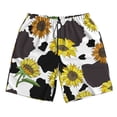 thumbnail image 3 of Uemuo Sunflowers Country Pattern Men's Swim Trunks Hawaiian Beach Bathing Suit Swimsuits Beach Quick-Dry Shorts with Pockets-Small, 3 of 9