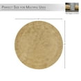 thumbnail image 5 of HOME WEAVERS Waterford Collection Cotton Round Bath Rug, 22" Round, Linen, 5 of 9