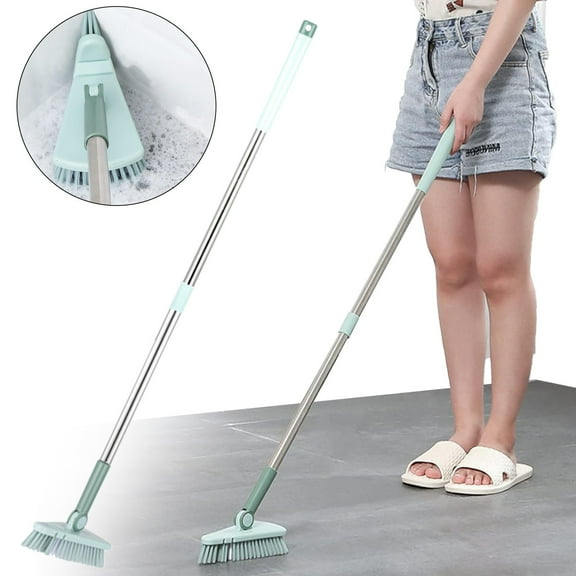 Clearance Under $10 Shower Bathtub Tub and Tile Scrubber Brush Floor Brush with Powerful Flexible with Long Handle Scrubber Reusable Sturdy Cleaning Brush for Bathroom Bathtub Toilet Kitchen