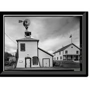Historic Framed Print, Wellhouse, First Avenue, Eagle, Southeast Fairbanks Census Area, AK, 17-7/8" x 21-7/8"