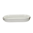 thumbnail image 4 of Better Homes & Gardens Vanilla White Galvanized Steel Oval Tray,19.88 in x 10.63 in, 4 of 7