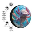thumbnail image 4 of Sikiie Cute Underwater Axolotl PVC Leather Spare Tire Wheel Cover Spare Tire Cover, for Car Truck SUV Camper Trailer Universal Fit(14-17in)-16 inch, 4 of 6