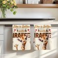 thumbnail image 7 of Giraffe Kitchen Towels Set of 2, Red Love Heart Animals Plaid Absorbent Dish Towels for Kitchen, Microfiber Hand Towel, Quick Drying Tea Towel for Cleaning Decorative Dishcloths, 7 of 7