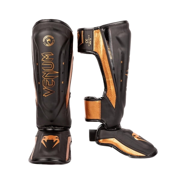 Espinilleras Venum Elite Evo Negro Bronce XL