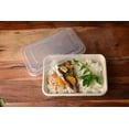 thumbnail image 2 of 34oz Compostable Eco Friendly Container Trays - Rectangular Oblong Tree Free Sugarcane Bagasse Meal Prep Bento Boxes Take Out Catering Microwavable Deep Container by EcoQuality (150), 2 of 2