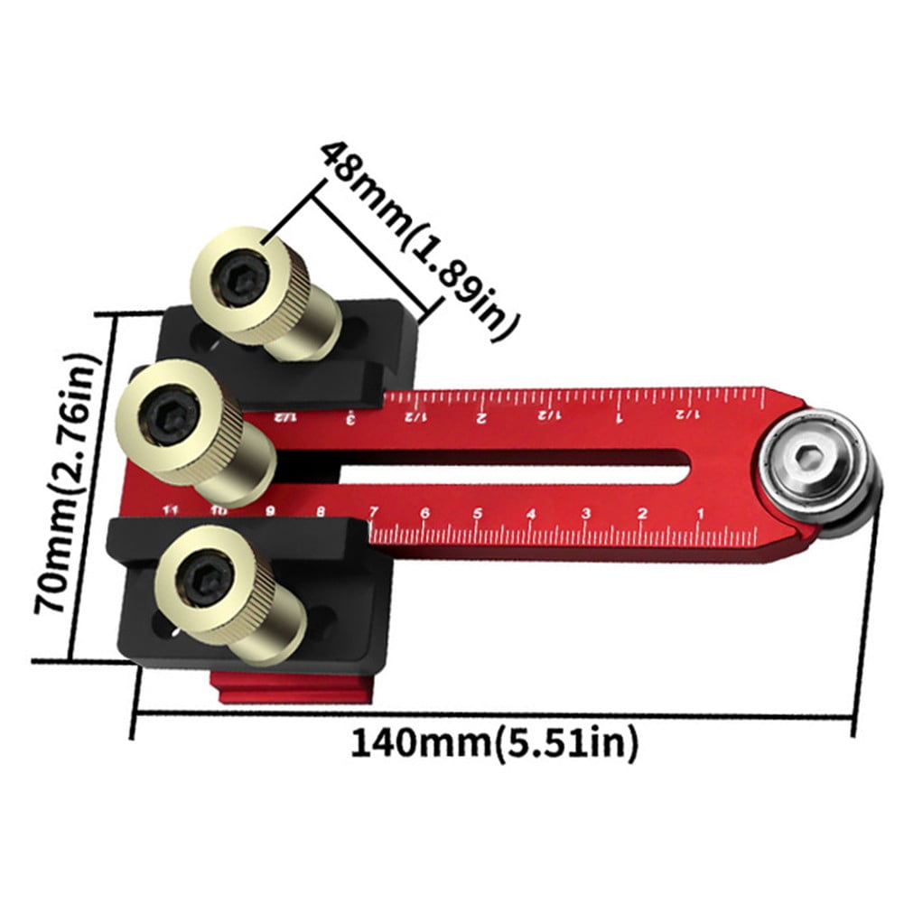 Aluminum Thin Rip Jig for Table Saw:FOR Precision Cuts for Woodworking 3/8,3/4"