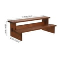 thumbnail image 2 of OULII Wood Display Shelf For Shops Light Brown Product Presentation 1Set, 2 of 7