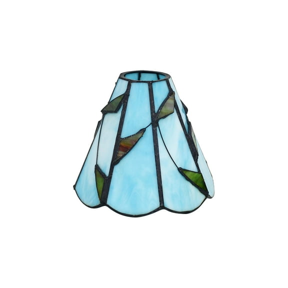 KAYYELAMP Blue & Green Glass Handmade Lampshade For Wall Sconce Pendant Light Hanging Lamp Replacement Retro Design