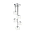 thumbnail image 7 of Baxter 5 Lights Chrome Pendant With Clear Glass, 7 of 7