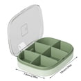 thumbnail image 2 of kjfeif Food Storage Containers , Portable Small Mini Storage Box Large Capacity Carry On Travel Compartment Sealed Box, Food Grade for Kitchen & Party Organization, 2 of 3