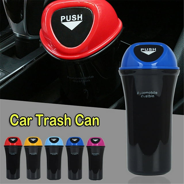 Vaidha Mini Auto Car Dustbin Rubbish Trash Can Garbage Box Case Bin Storage