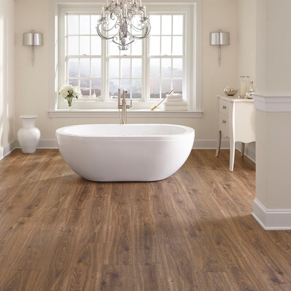 Peel And Stick Floor Tile  36packs 54 Sq. Ft Vinyl Flooring Plank 36"x 6" Waterproof Wood Grain For Bedroom Living Room Kitchen Rv(smoke Oak)