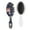 White-443, variant on Daisy Flower Hair Brush, Boho Chic Detangling Brush with Summer Autumn Spring Retro Floral Pattern, Artistic Wildflower Design, Soft Bristle Paddle Brush