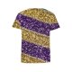 thumbnail image 3 of Xuyuer Happy Mardi Gras Shirt Womens Mardi Gras Day Heart Tshirt Tuesday Carnival Tee New Orleans Party Short Sleeve Casual Short Sleeve Tops Holiday Bleached Short Sleeve Tops, 3 of 5