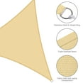 thumbnail image 4 of Yescom 11 Ft Triangle Sun Shade Sail with Hardware Kit 97% UV Block Outdoor Patio Pool Deck Yard Net Awning Canopy, 4 of 9