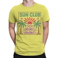 thumbnail image 2 of Sunset Vibes in Sun Club Men's T-shirt Yellow, 2 of 3