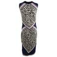 thumbnail image 2 of Vince Camuto Women's Animal-Print Sweater Dress (XXL, Blue Mutli Print), 2 of 2