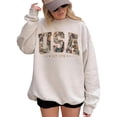 thumbnail image 4 of USA Est 1776 Camo Patriotic Sweatshirt for Men and Women, American Flag Graphic Crewneck, Sizes S-3XL, 4 of 6