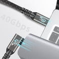 thumbnail image 3 of High Speed USB C Cable 90 Degree Connector 40Gbps Data Transfer and 8K Display Compatibilities for Laptops and Tablets, 3 of 12
