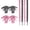 Black and Pink, variant on Omlopp Flat Colorful Plaid Shoelaces Set - Thin Ribbon Gingham Shoe Laces for Women Sneakers Checkered Shoestrings