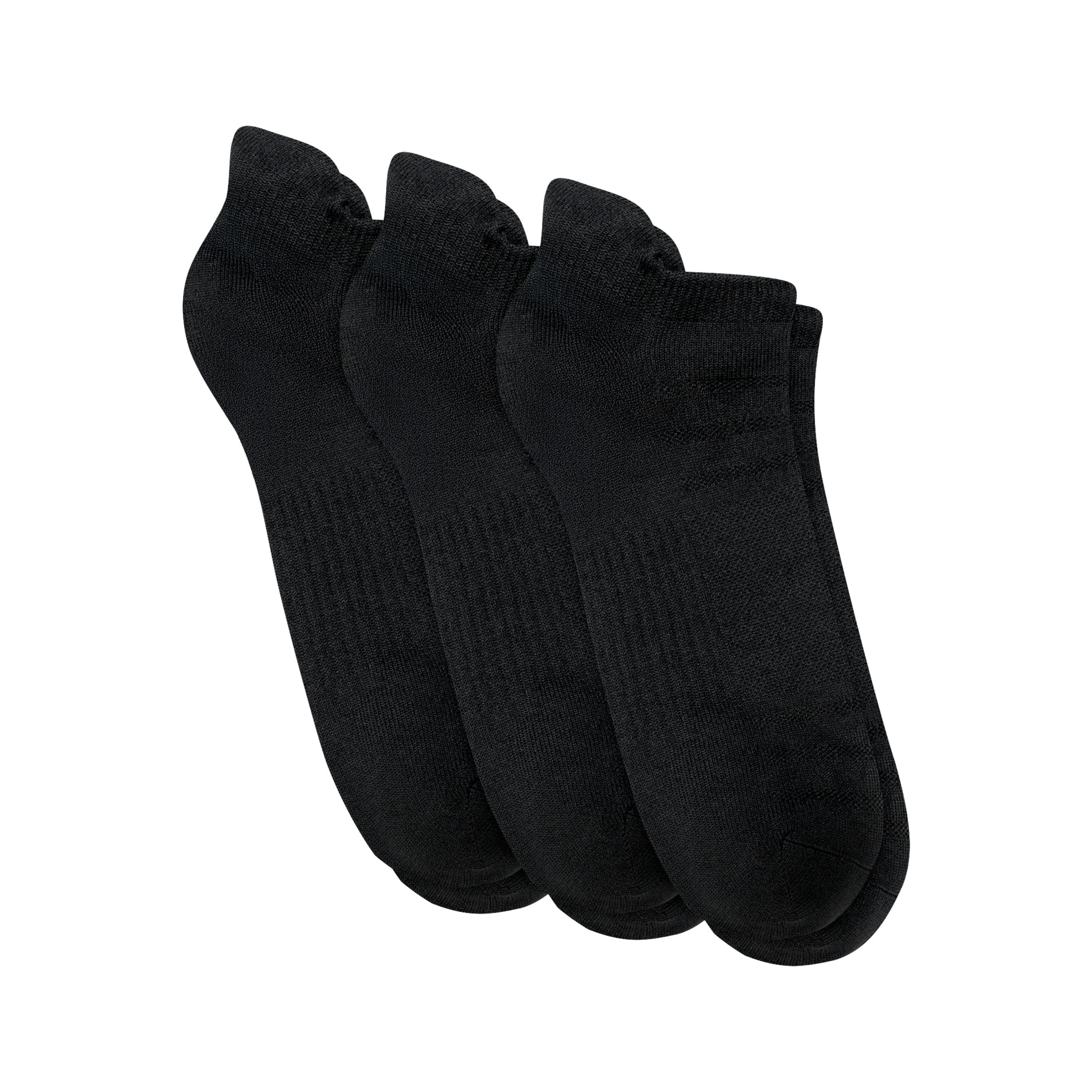 Hanes Mens No-Show Socks Value Pack, 3-Pack, Moves X-Temp 360-Degree Stretch Socks with Heel Shield