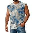 thumbnail image 2 of adaychics Mens Tie Dye Tank Top Vintage Sleeveless Crewneck Muscle Basic Tees Loose Fit Summer Tops for Leisure, 2 of 7