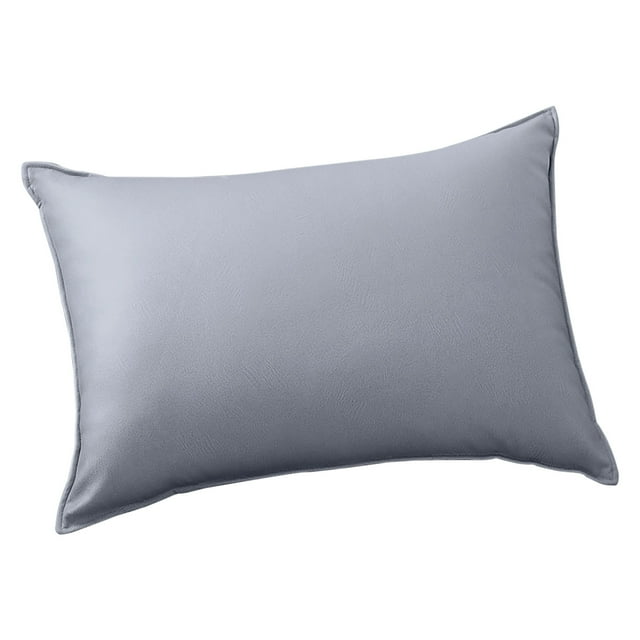 Waterproof Outdoor Pillow Cover 12x20 Inch Rectangle Watertight Patio Cushion Protector Modern Solid Color Furniture Decor Easy Clean