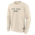 thumbnail image 2 of Men's Fanatics Cream New York Jets Elements Future Ground Lettering Pullover Sweatshirt, 2 of 3