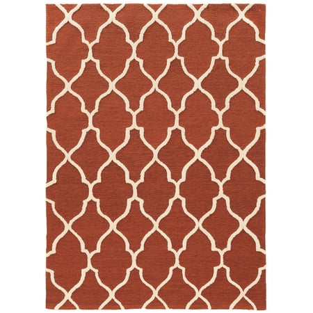 

Trio Geo Rust And Ivory 8X10
