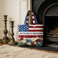 thumbnail image 6 of MuXiKeJi Clothes American Flag Quilted Tote Bag For Women - USA Flag Quilted Large Grocery Shoulder Tote Bag Patriotic Handbags With Handles, 6 of 7