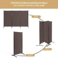 thumbnail image 5 of Costway 3-Panel Room Divider Folding Privacy Partition Screen for Office Room Brown, 5 of 11