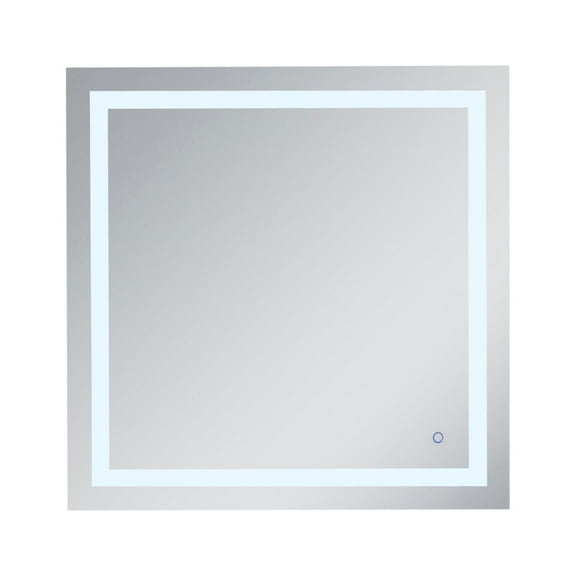 Helios 36in x 36in Hardwired LED mirror with touch sensor and color changing temperature 3000K/4200K/6400K