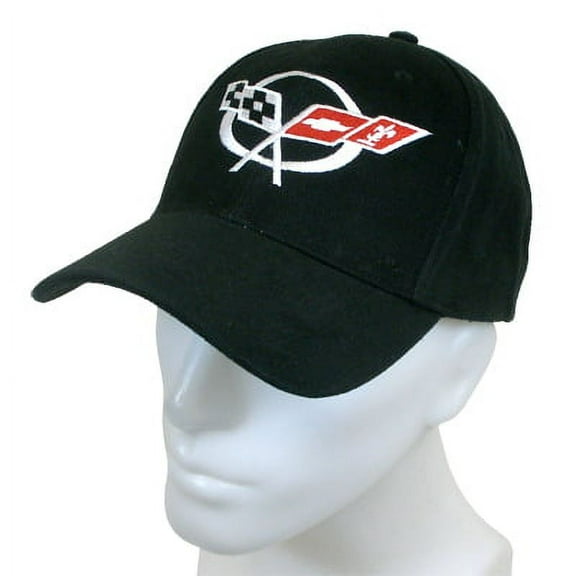 Corvette C5 Logo Black Baseball Cap