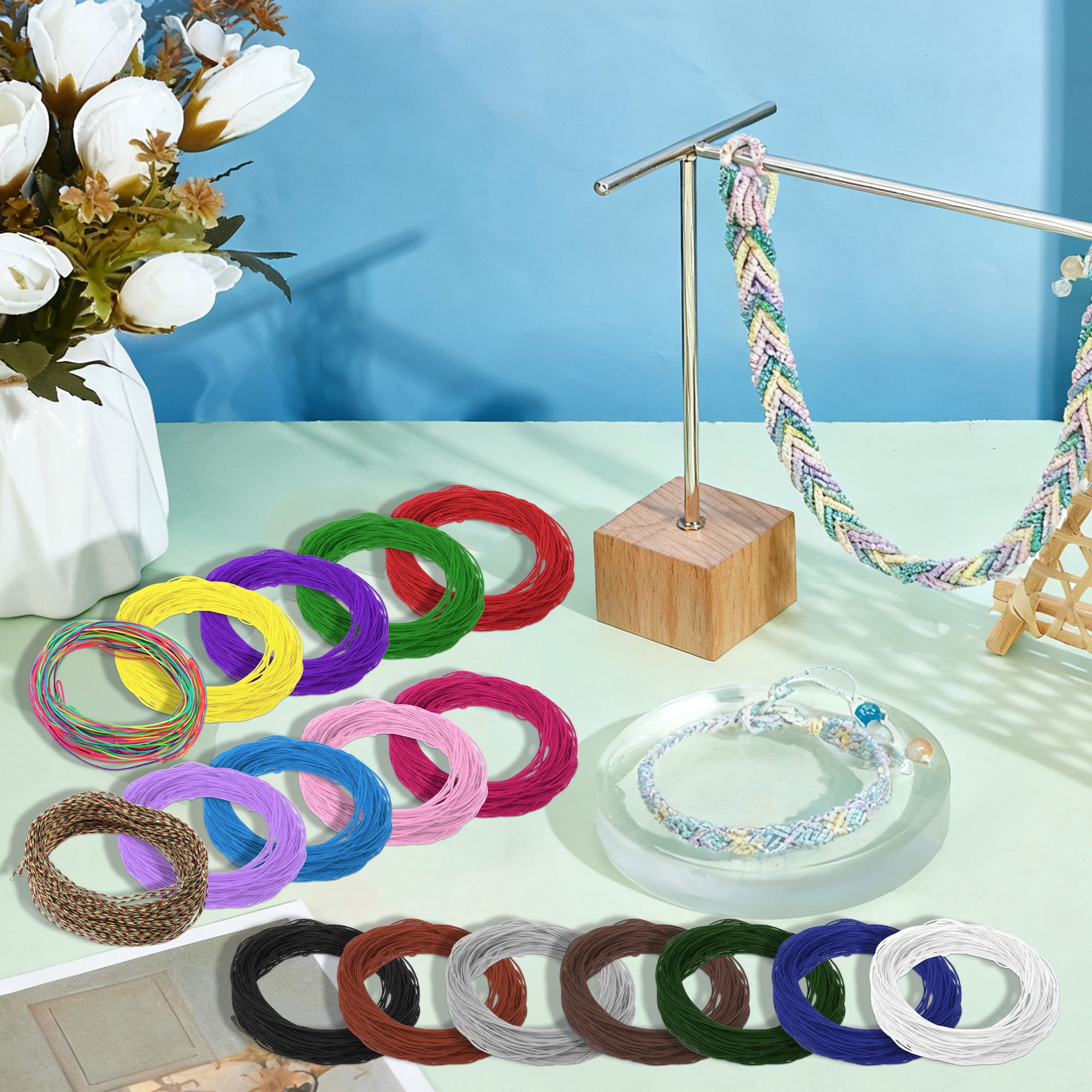 Unique Bargains String Polyester Cord for Sewing Crafts Brown