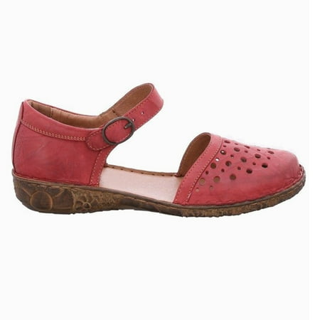 

Women Round Toe Hollow-out Sandals Hook Loop Mary Jane Flat Sandals for Summer 36