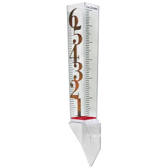 6 in. Patina Waterfall Rain Gauge