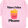 thumbnail image 3 of Inktastic Funny French Fry More Fries Toddler Sweatshirt, 3 of 4