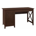 thumbnail image 1 of Bush Furniture Key West 54" Computer Desk with Storage in Bing Cherry, 1 of 9