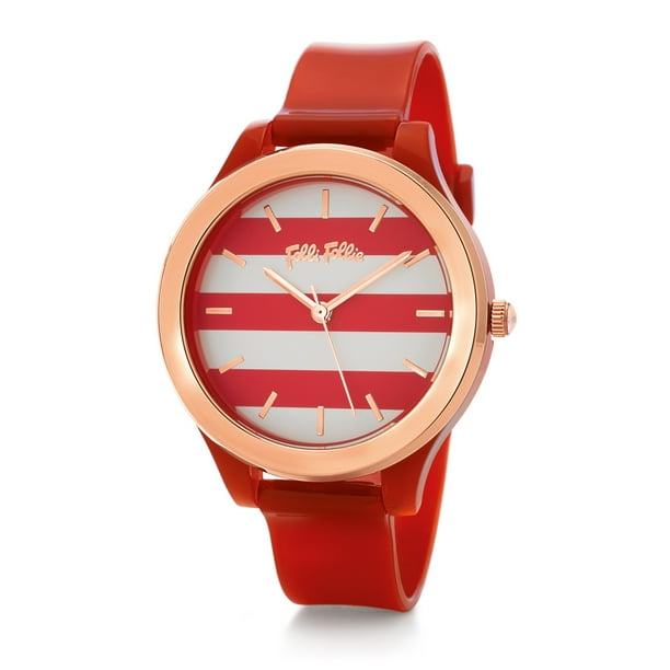 Watch Folli Follie Acetate White Red Women Wf18p010zpr Walmart Com