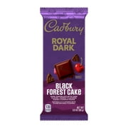 Cadbury Royal Dark Black Forest Cake Dark Chocolate Candy, Bar 3.5 oz