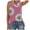Pink, variant on Bescita Women Summer Tops O-neck Daisy Print Sleeveless Tank T-Shirts Graphic Blouse