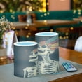 thumbnail image 3 of Yayeee Flameless Candles with Remote Flickering Battery Operated Multi Color Changing, Black Skeleton, 3 of 7